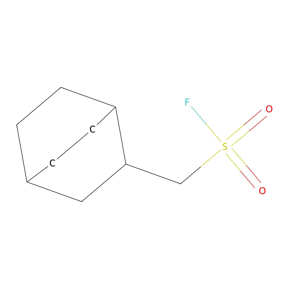 {Bicyclo[2.2.2]octan-2-yl}methanesulfonyl fluoride molecular structure, CAS 2171921-02-9