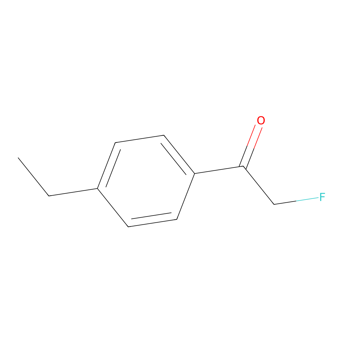 1-(4-Ethylphenyl)-2-fluoroethan-1-one molecular structure, CAS 2171921-37-0