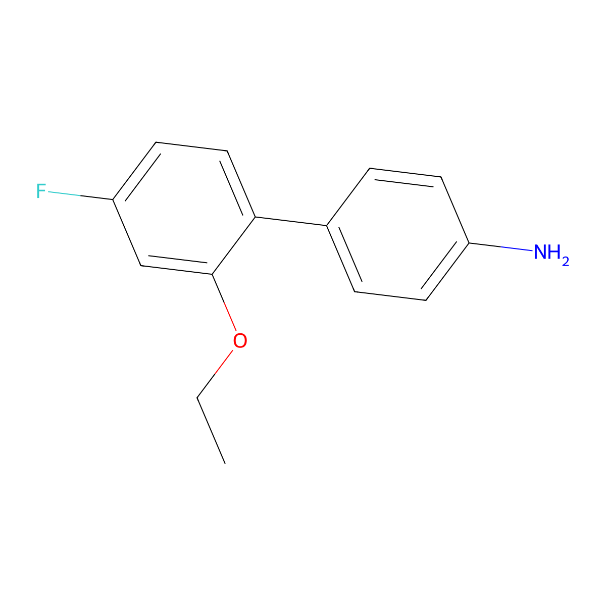 4-(2-Ethoxy-4-fluorophenyl)aniline molecular structure, CAS 2171924-29-9