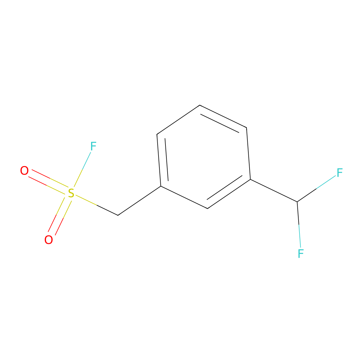 [3-(Difluoromethyl)phenyl]methanesulfonyl fluoride molecular structure, CAS 2171926-86-4