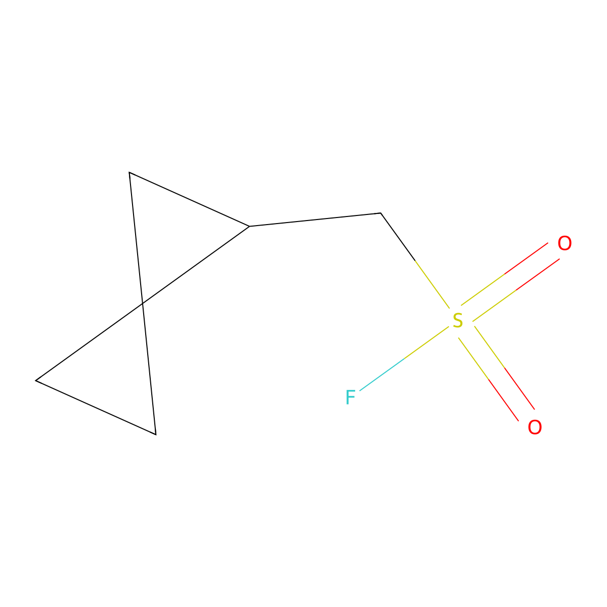 {Spiro[2.2]pentan-1-yl}methanesulfonyl fluoride molecular structure, CAS 2171927-00-5