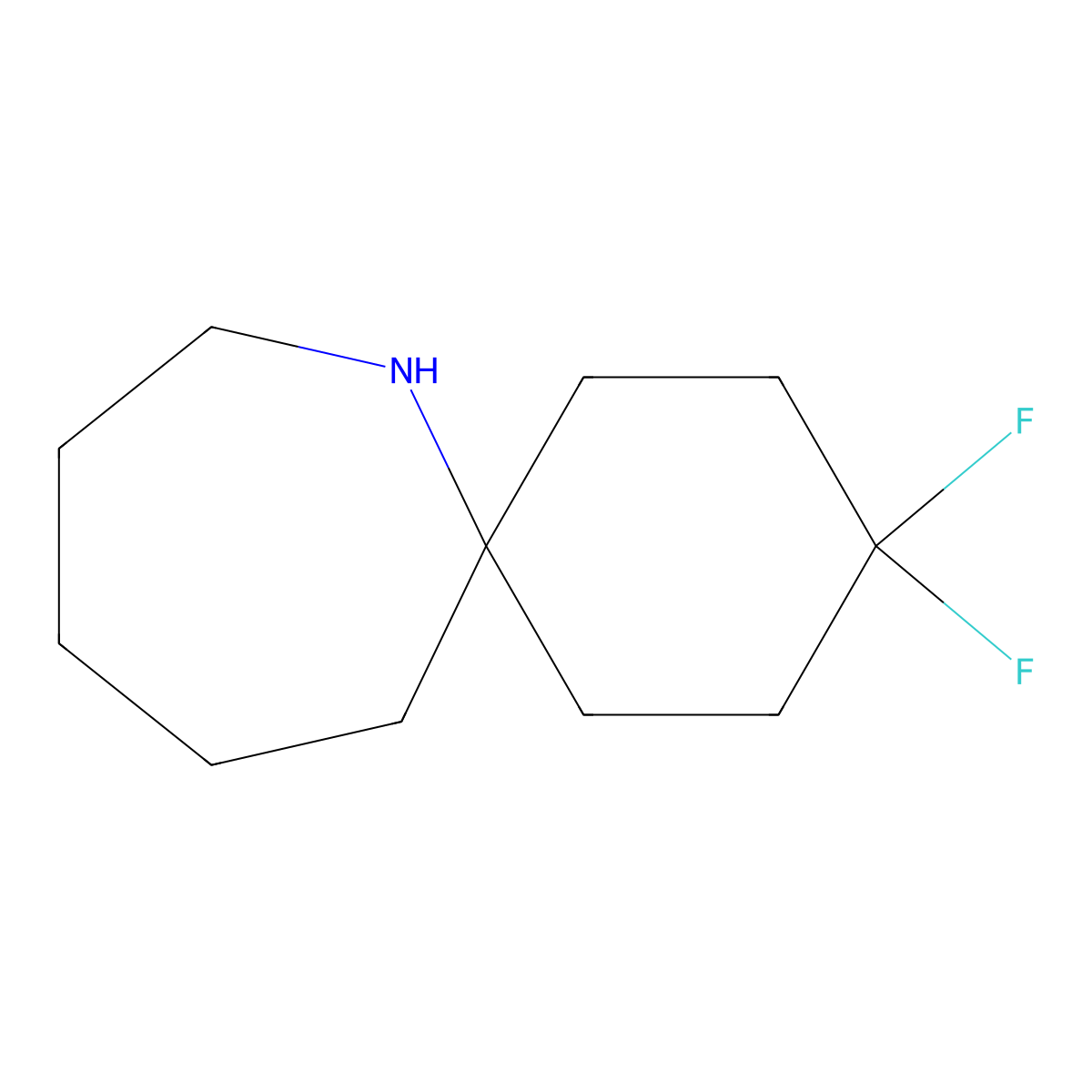 3,3-Difluoro-7-azaspiro[5.6]dodecane molecular structure, CAS 2171956-98-0
