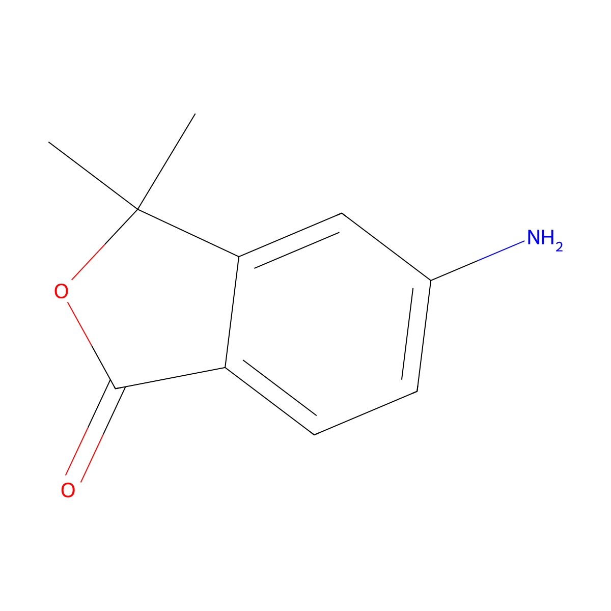 5-Amino-3,3-dimethylisobenzofuran-1(3H)-one molecular structure, CAS 217196-57-1