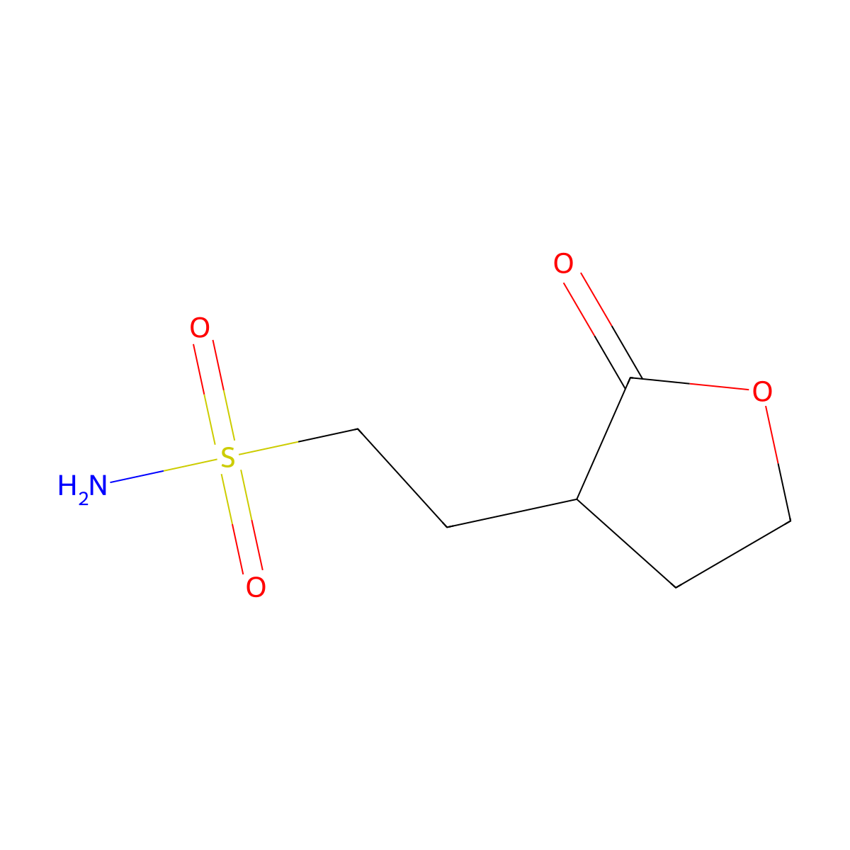 2-(2-Oxooxolan-3-yl)ethane-1-sulfonamide molecular structure, CAS 2171967-02-3