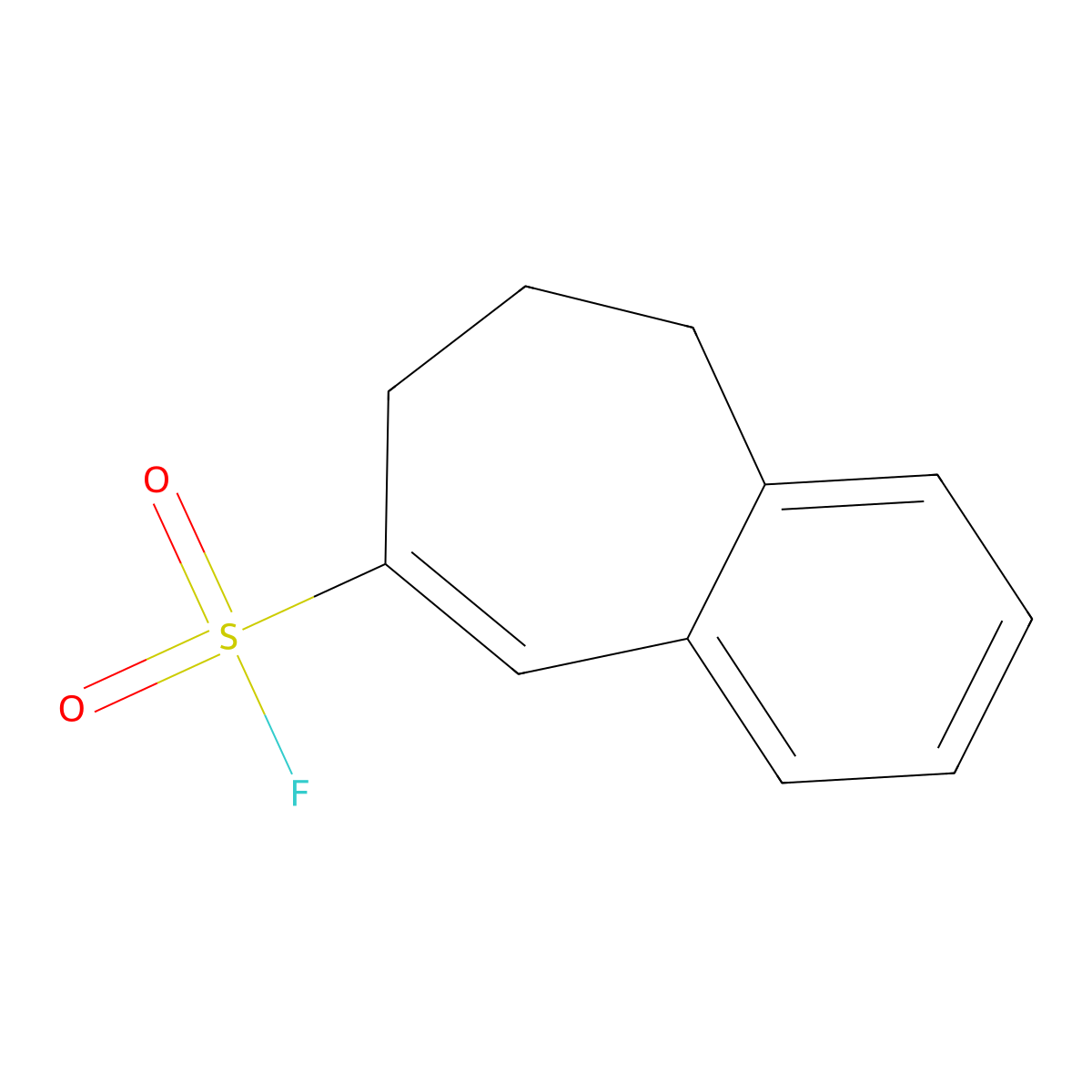6,7-dihydro-5H-benzo[7]annulene-8-sulfonyl fluoride molecular structure, CAS 2171967-75-0