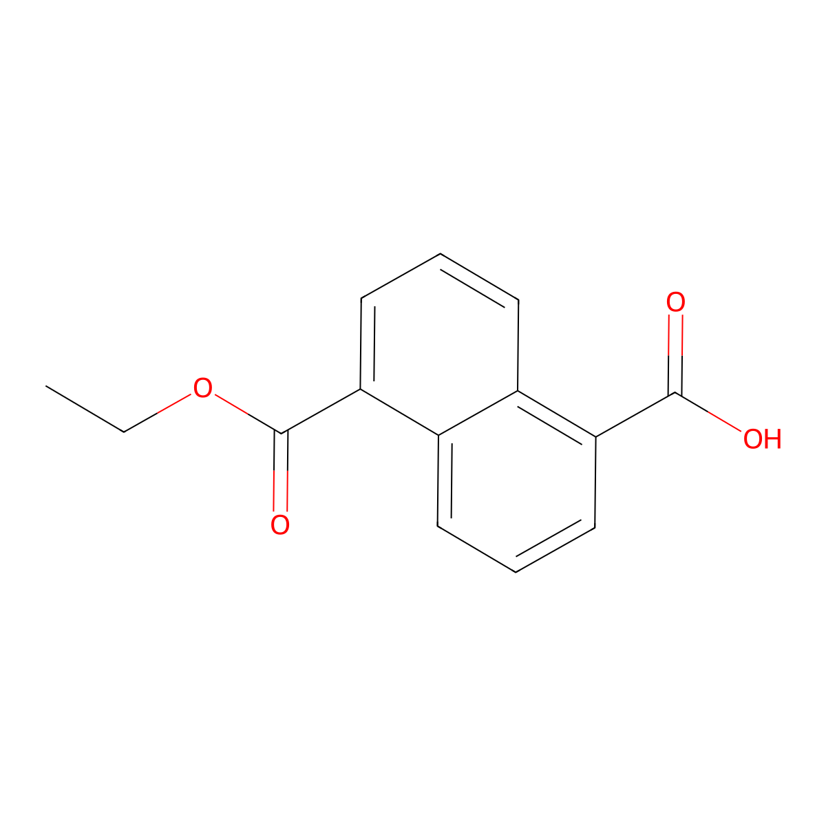 5-(Ethoxycarbonyl)naphthalene-1-carboxylic acid molecular structure, CAS 2171971-56-3