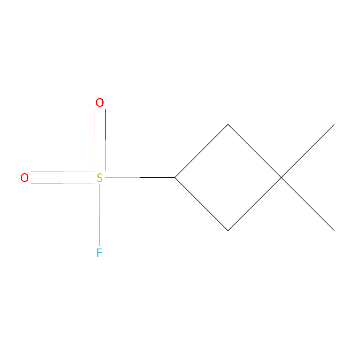 3,3-Dimethylcyclobutane-1-sulfonyl fluoride molecular structure, CAS 2171974-70-0