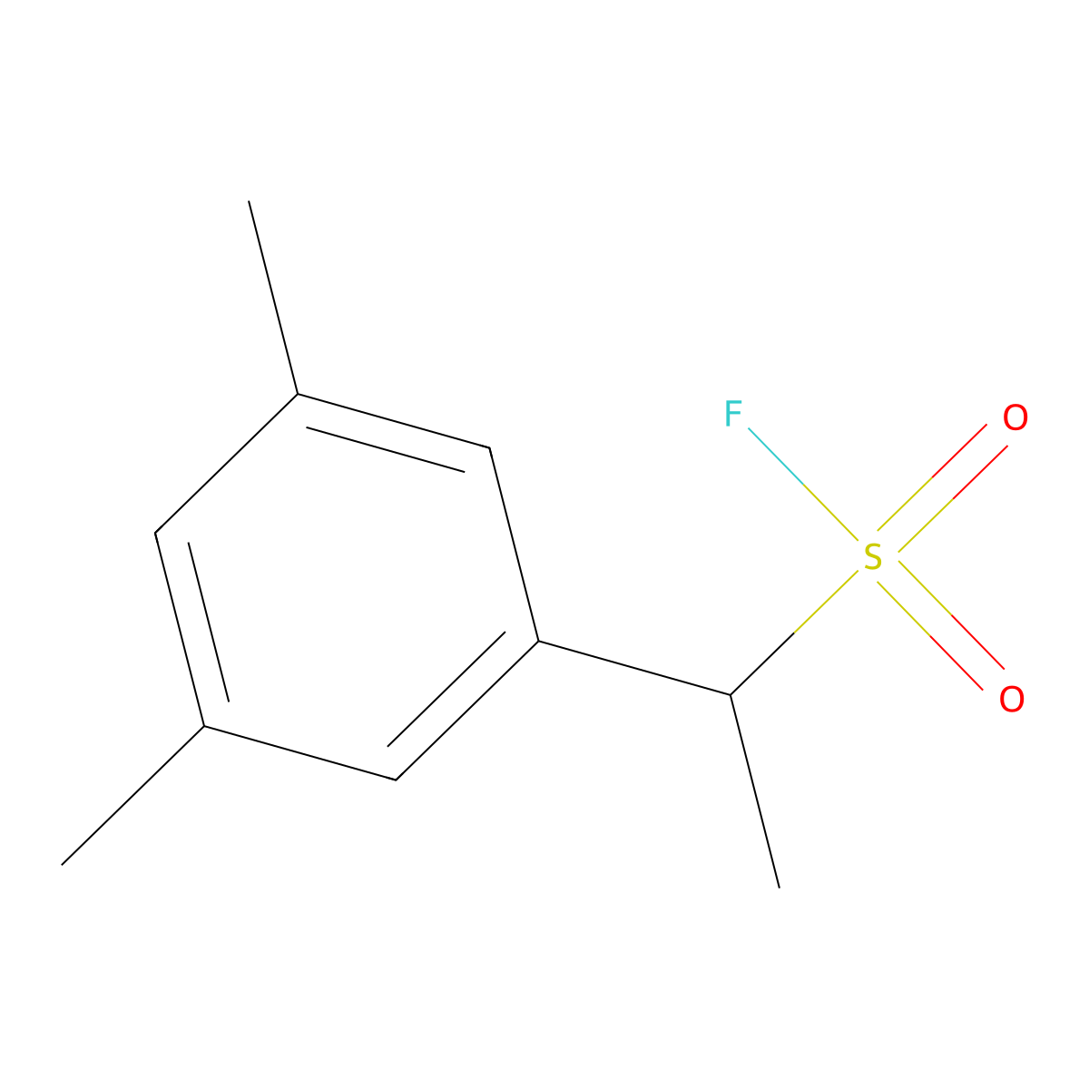 1-(3,5-Dimethylphenyl)ethane-1-sulfonyl fluoride molecular structure, CAS 2171979-84-1