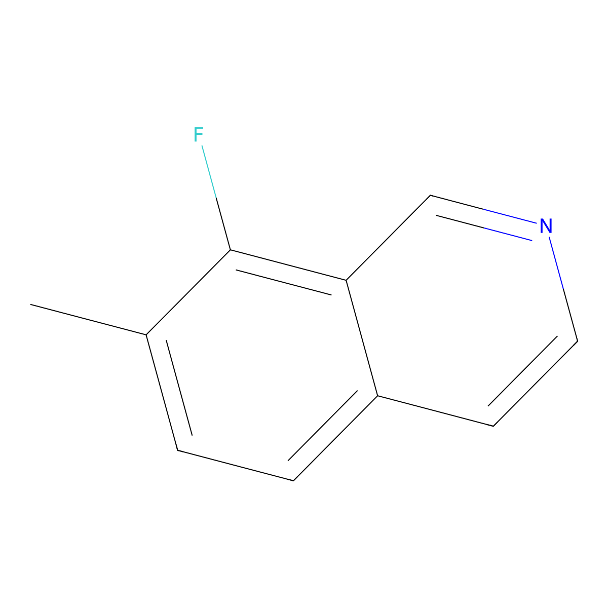 8-Fluoro-7-methylisoquinoline molecular structure, CAS 2171985-56-9