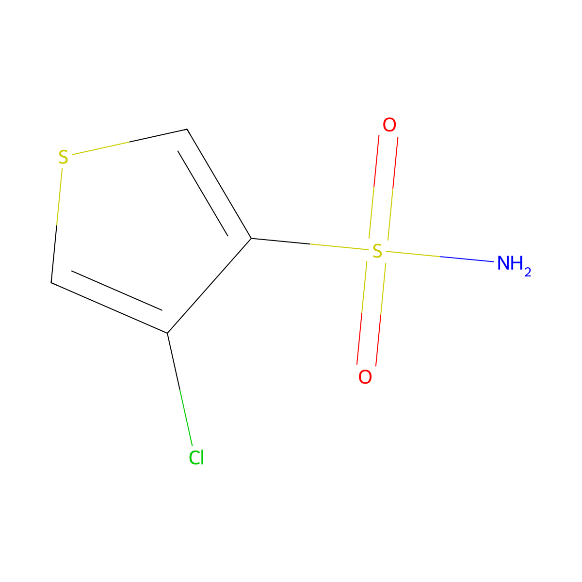 4-Chlorothiophene-3-sulfonamide molecular structure, CAS 2171988-17-1