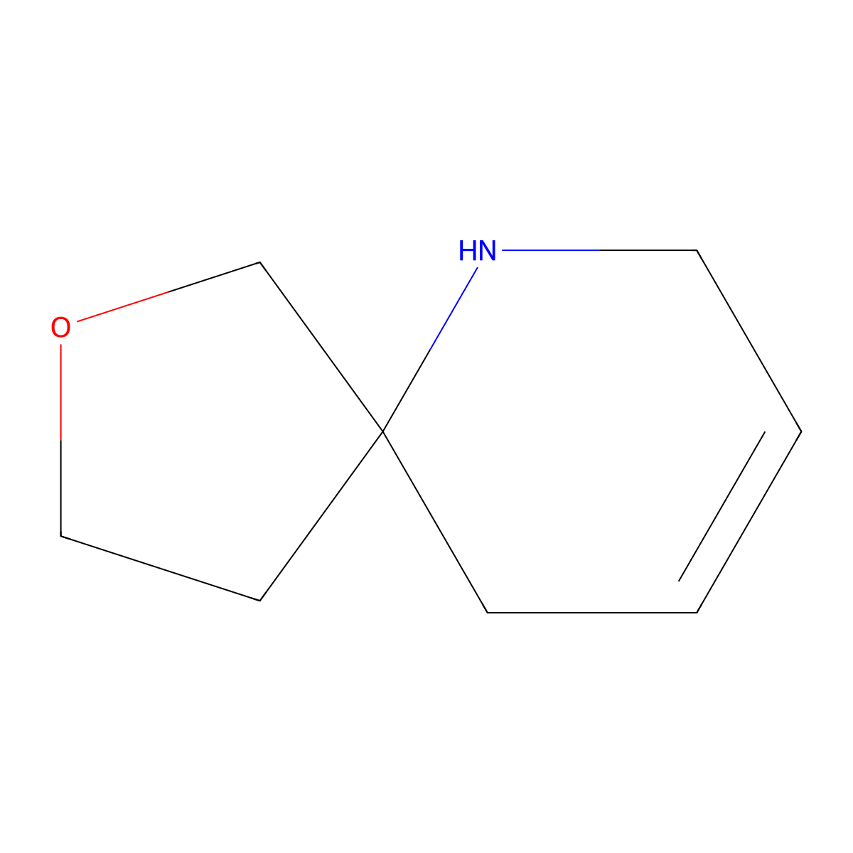 2-Oxa-6-azaspiro[4.5]dec-8-ene molecular structure, CAS 2171998-29-9