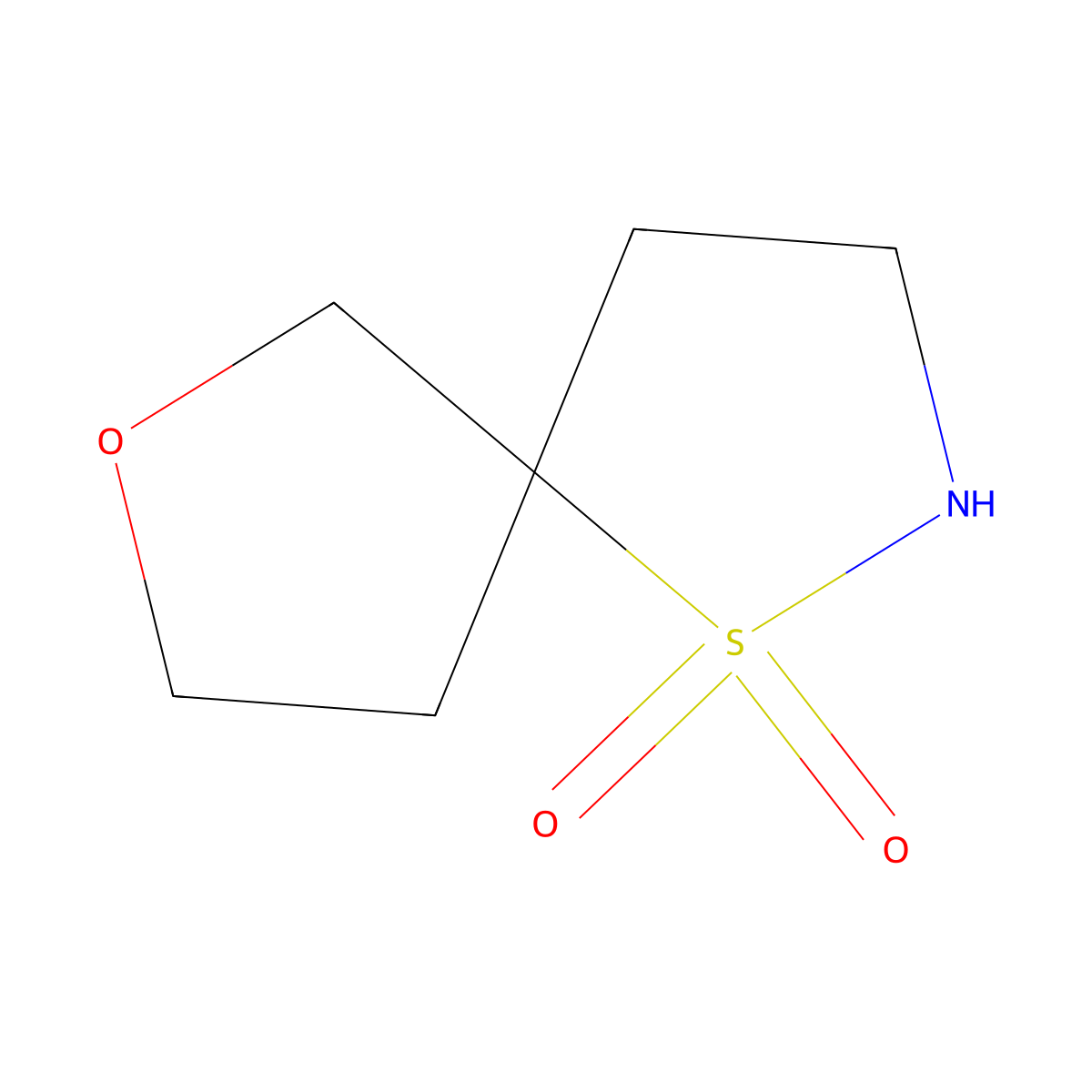 7-Oxa-1lambda6-thia-2-azaspiro[4.4]nonane-1,1-dione molecular structure, CAS 2171999-47-4