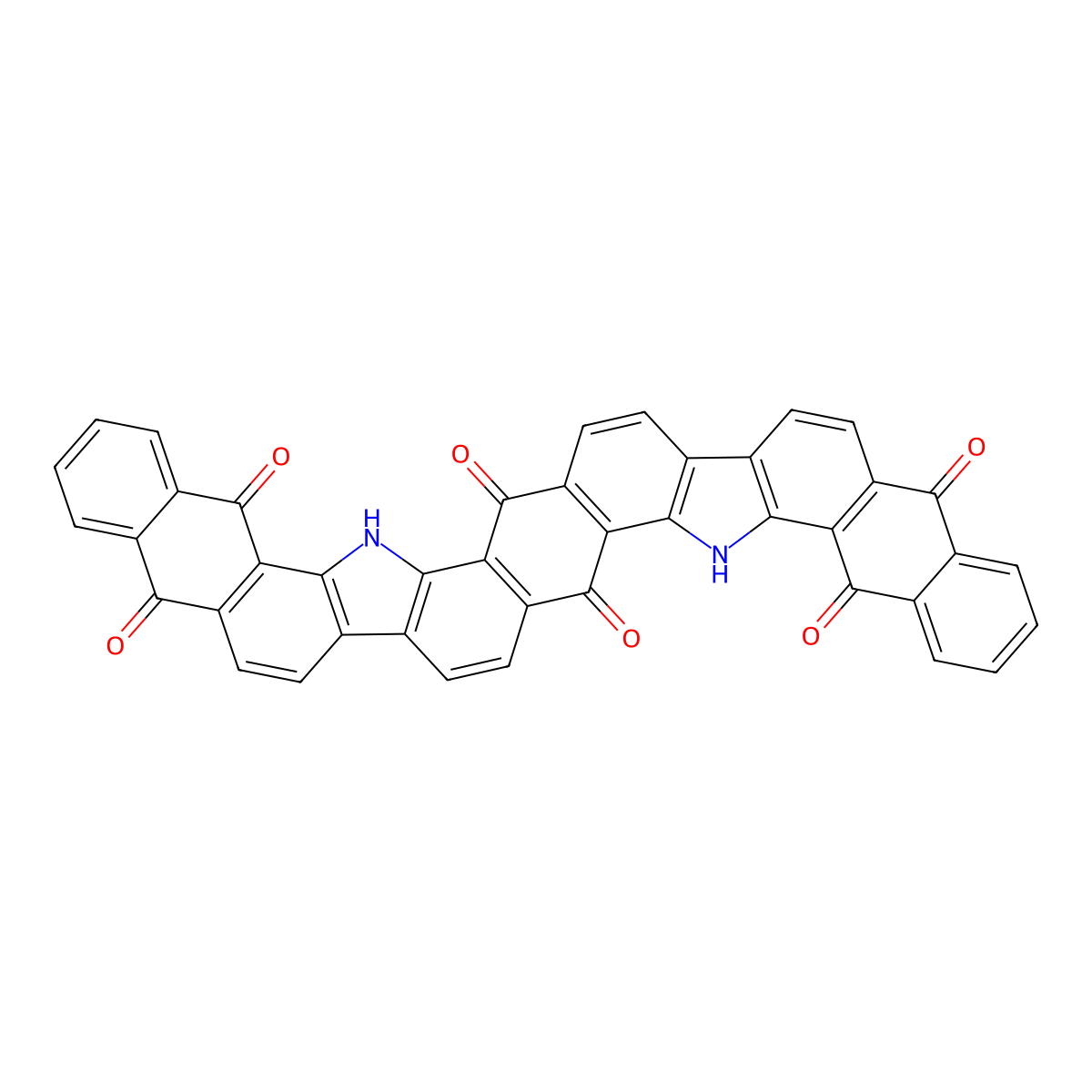Dinaphtho(2,3-i:2',3'-i')benzo(1,2-a:4,5-a')dicarbazole-5,7,12,17,19,24(6H,18H)-hexone molecular structure, CAS 2172-33-0
