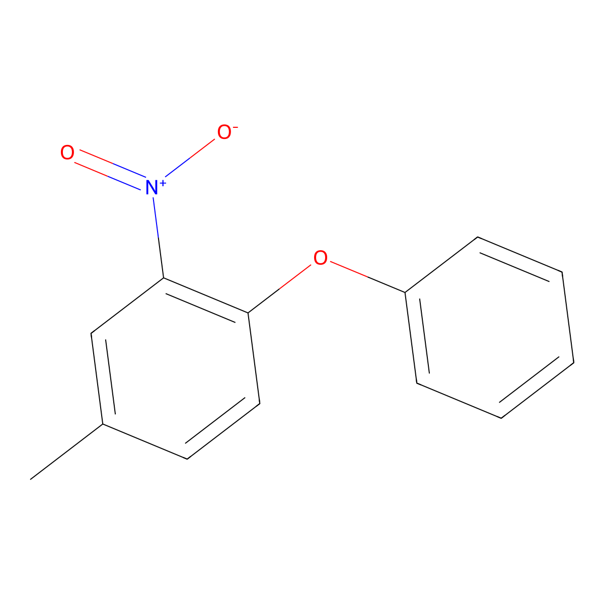4-Methyl-2-nitro-1-phenoxybenzene molecular structure, CAS 2172-90-9