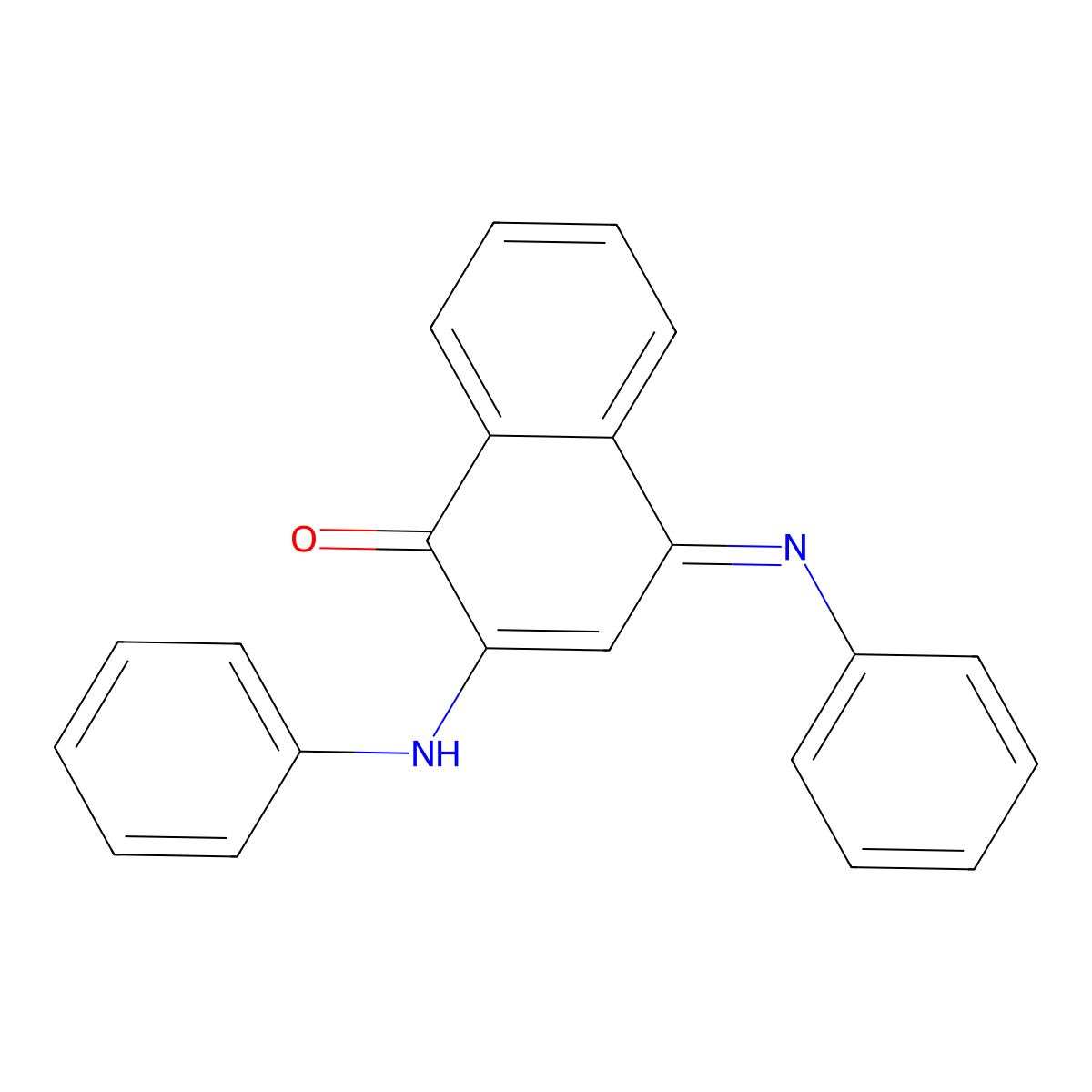 2-Anilino-4-phenylimino-naphthalen-1-one molecular structure, CAS 21720-68-3