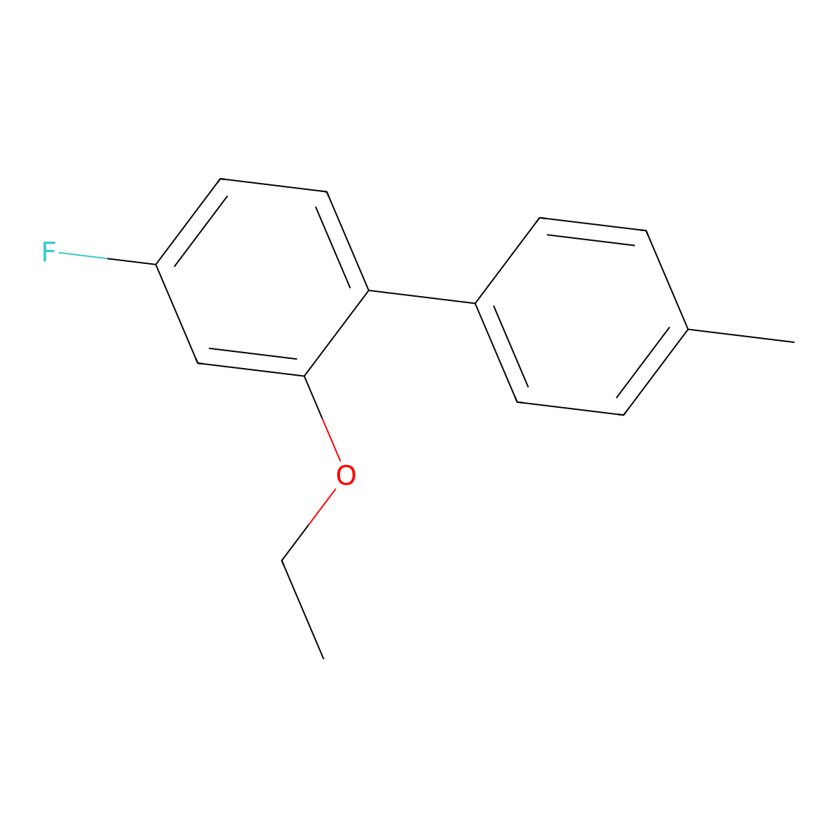 2-Ethoxy-4-fluoro-1-(4-methylphenyl)benzene molecular structure, CAS 2172004-46-3