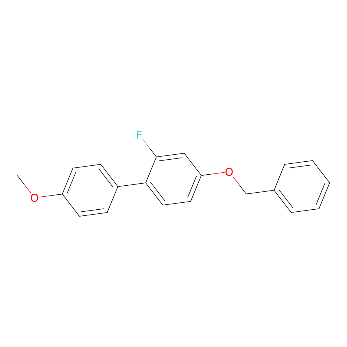 4-(Benzyloxy)-2-fluoro-1-(4-methoxyphenyl)benzene molecular structure, CAS 2172005-96-6