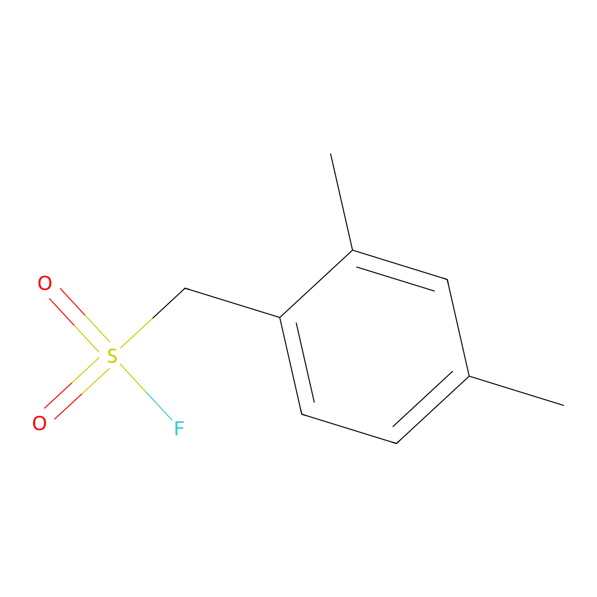 (2,4-Dimethylphenyl)methanesulfonyl fluoride molecular structure, CAS 2172006-39-0