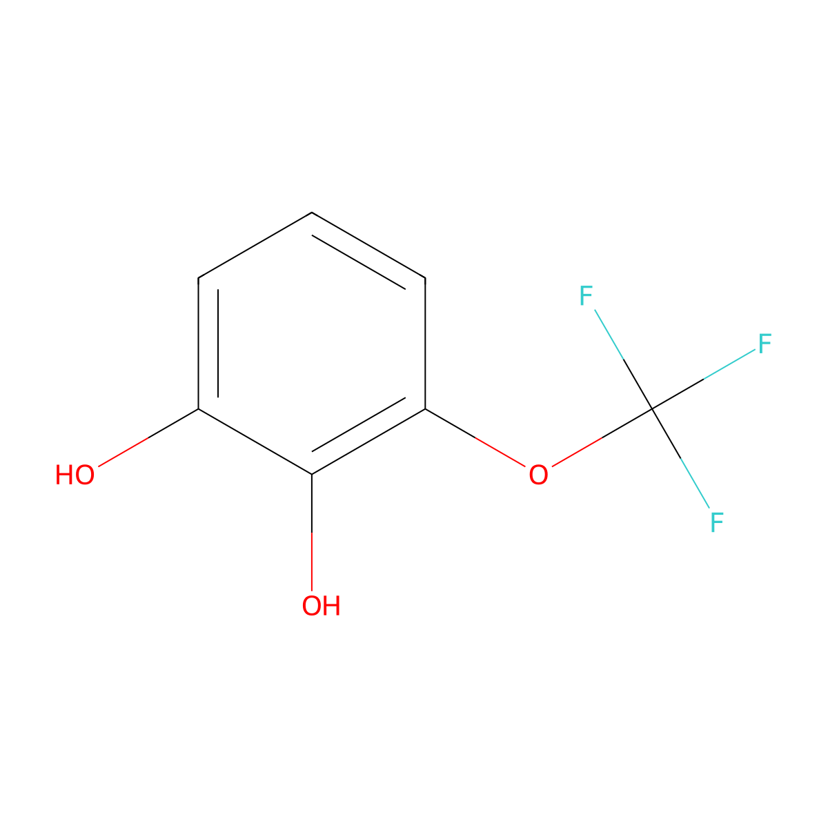 3-(Trifluoromethoxy)benzene-1,2-diol molecular structure, CAS 2172016-93-0