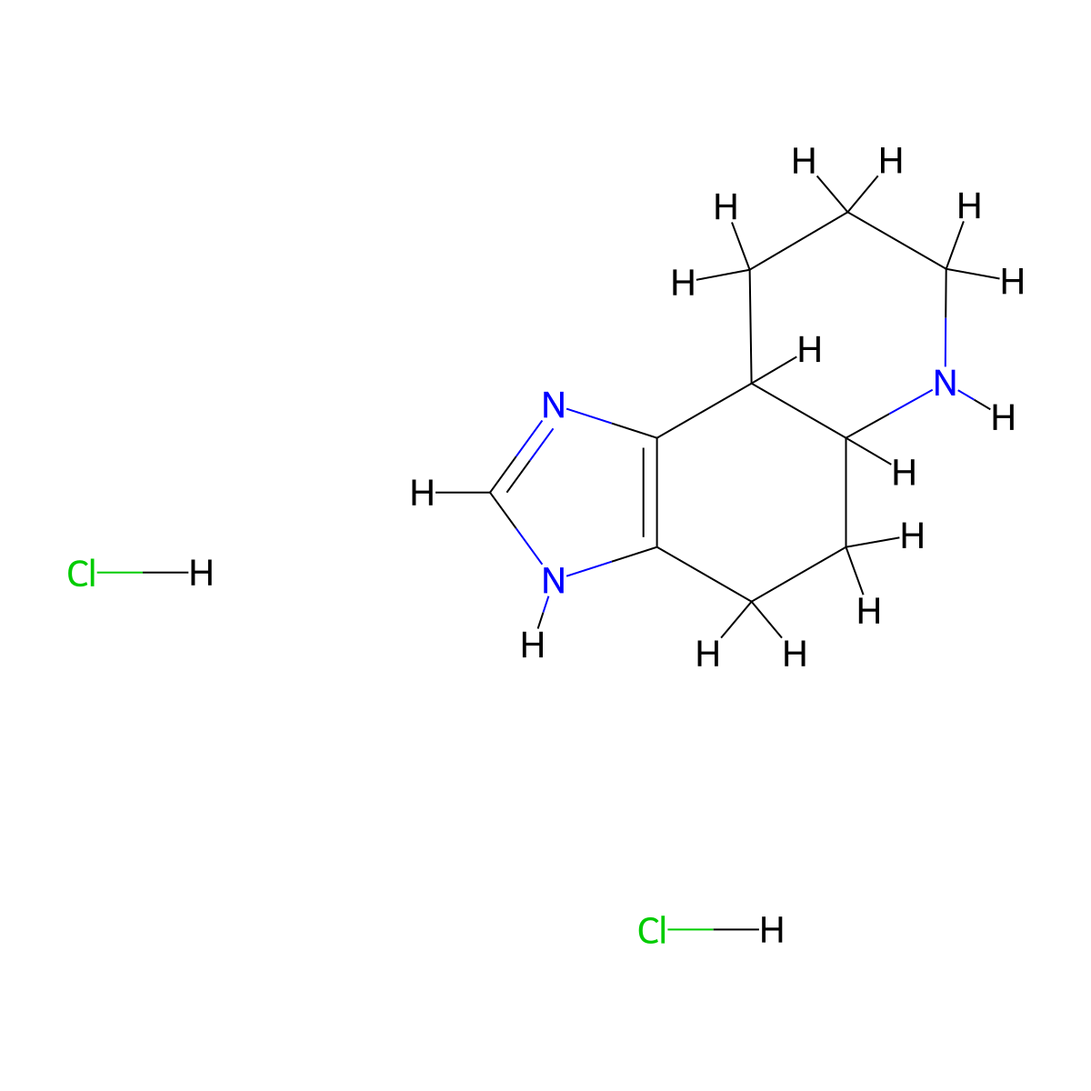 3H,4H,5H,5aH,6H,7H,8H,9H,9aH-imidazo(4,5-f)quinoline dihydrochloride molecular structure, CAS 2172023-19-5