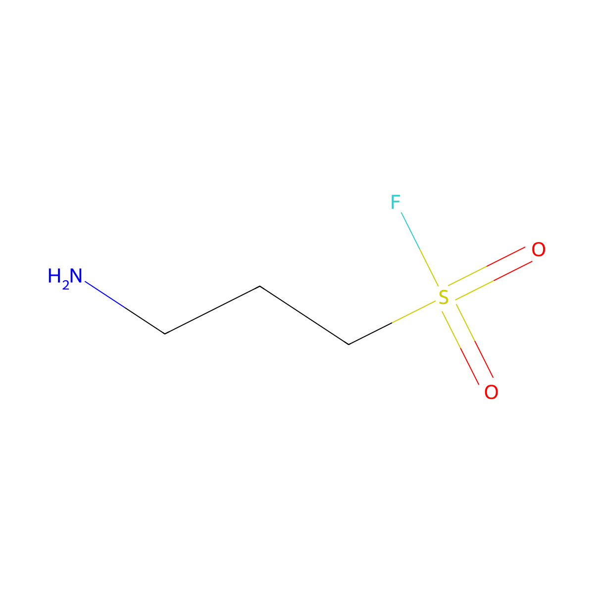 3-Aminopropane-1-sulfonyl fluoride molecular structure, CAS 2172031-22-8