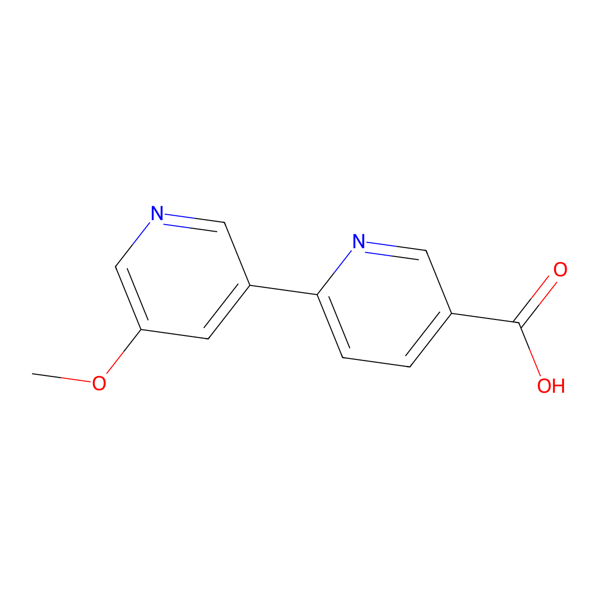 6-(5-Methoxypyridin-3-yl)pyridine-3-carboxylic acid molecular structure, CAS 2172031-61-5