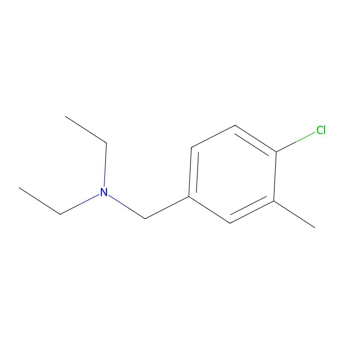 [(4-Chloro-3-methylphenyl)methyl]diethylamine molecular structure, CAS 2172046-96-5