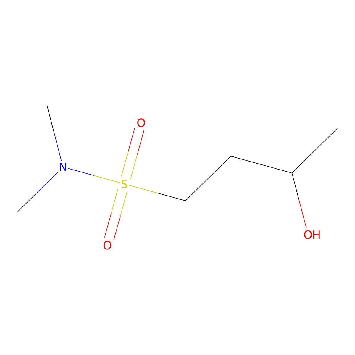 3-Hydroxy-N,N-dimethylbutane-1-sulfonamide molecular structure, CAS 2172050-28-9