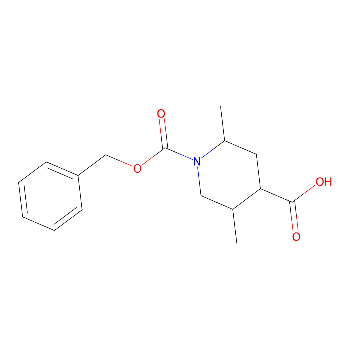 1-[(Benzyloxy)carbonyl]-2,5-dimethylpiperidine-4-carboxylic acid molecular structure, CAS 2172064-06-9