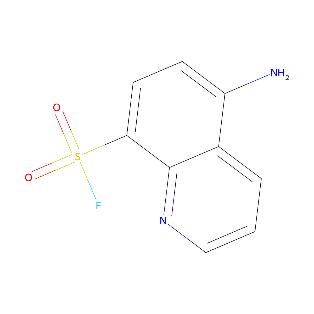 5-Aminoquinoline-8-sulfonyl fluoride molecular structure, CAS 2172064-75-2
