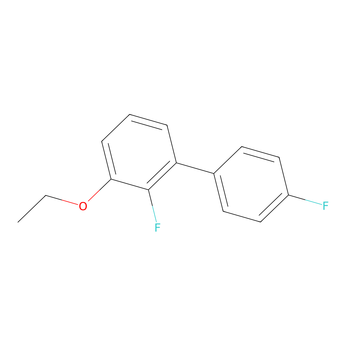 1-Ethoxy-2-fluoro-3-(4-fluorophenyl)benzene molecular structure, CAS 2172072-43-2