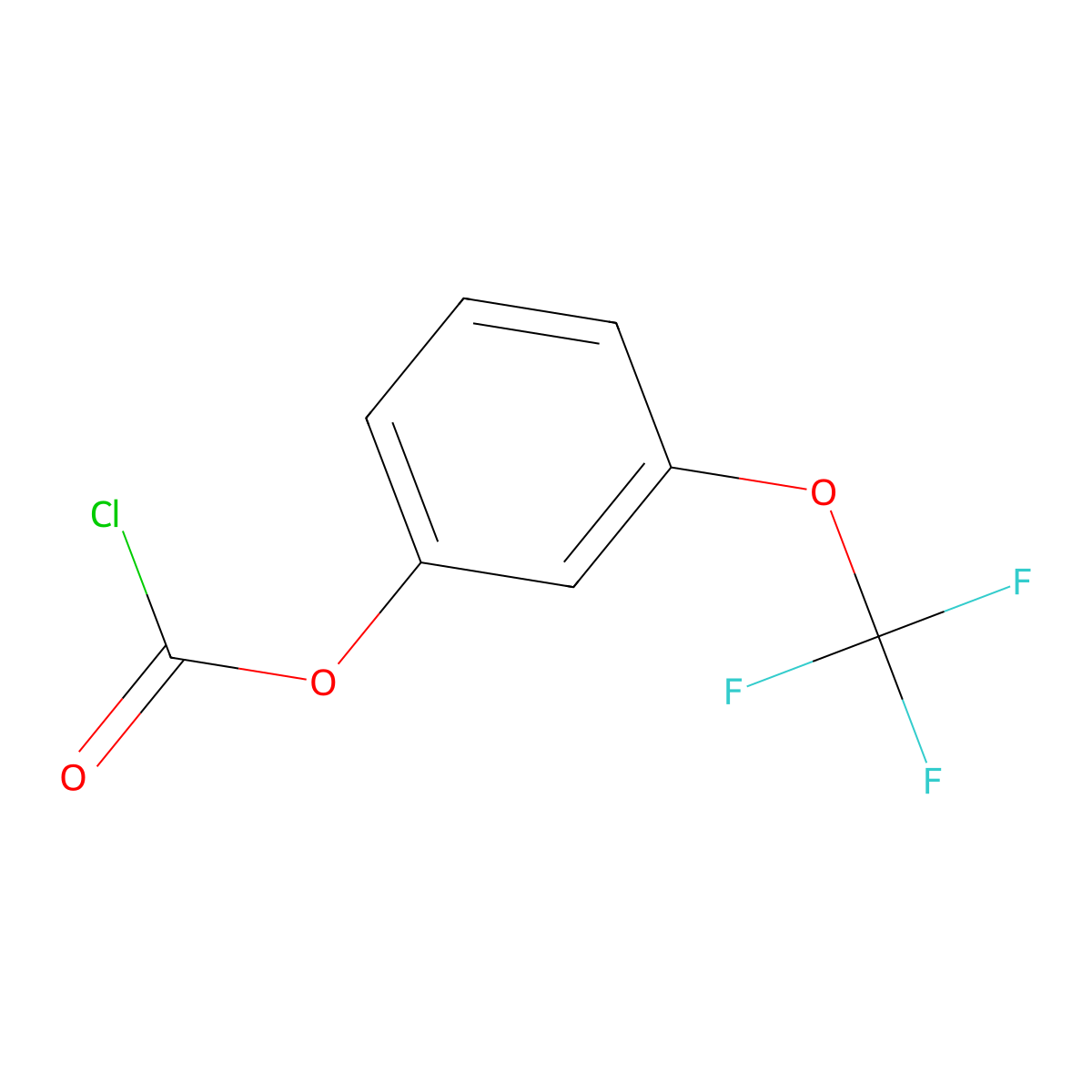 3-(Trifluoromethoxy)phenyl chloroformate molecular structure, CAS 2172078-79-2