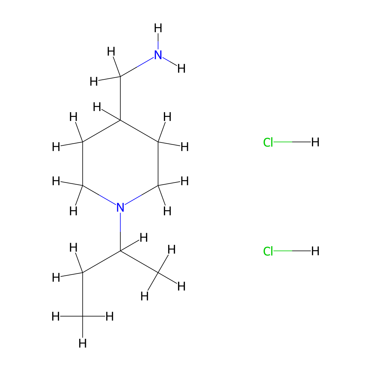 [1-(Butan-2-yl)piperidin-4-yl]methanamine dihydrochloride molecular structure, CAS 2172082-52-7