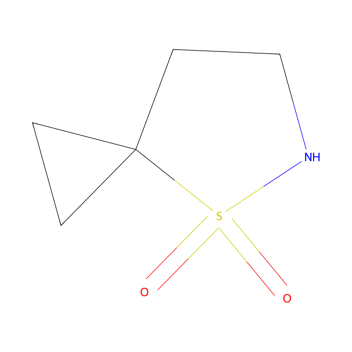 4Lambda6-thia-5-azaspiro[2.4]heptane-4,4-dione molecular structure, CAS 2172086-82-5