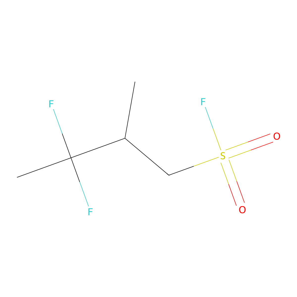3,3-Difluoro-2-methylbutane-1-sulfonyl fluoride molecular structure, CAS 2172089-51-7