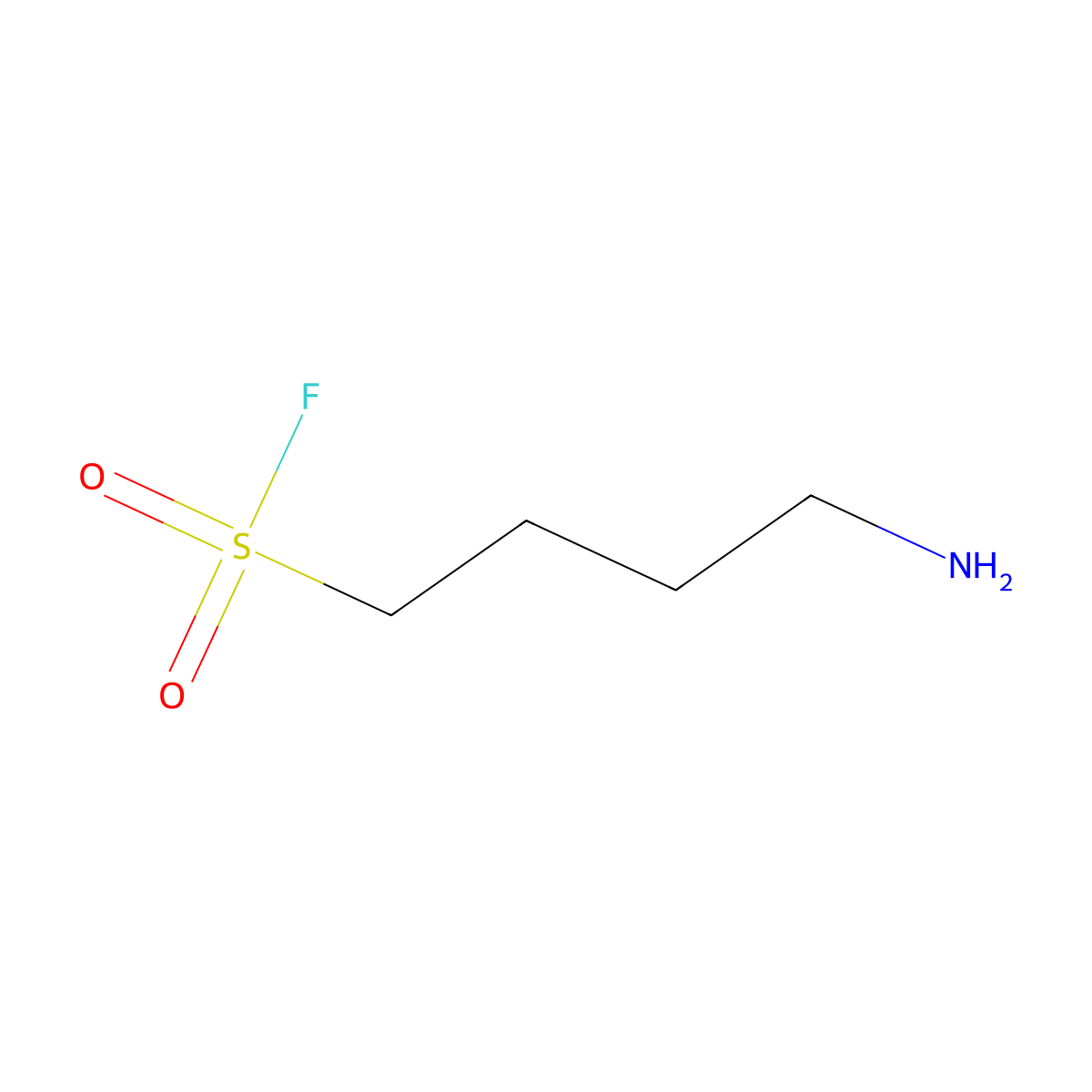 4-Aminobutane-1-sulfonyl fluoride molecular structure, CAS 2172093-75-1