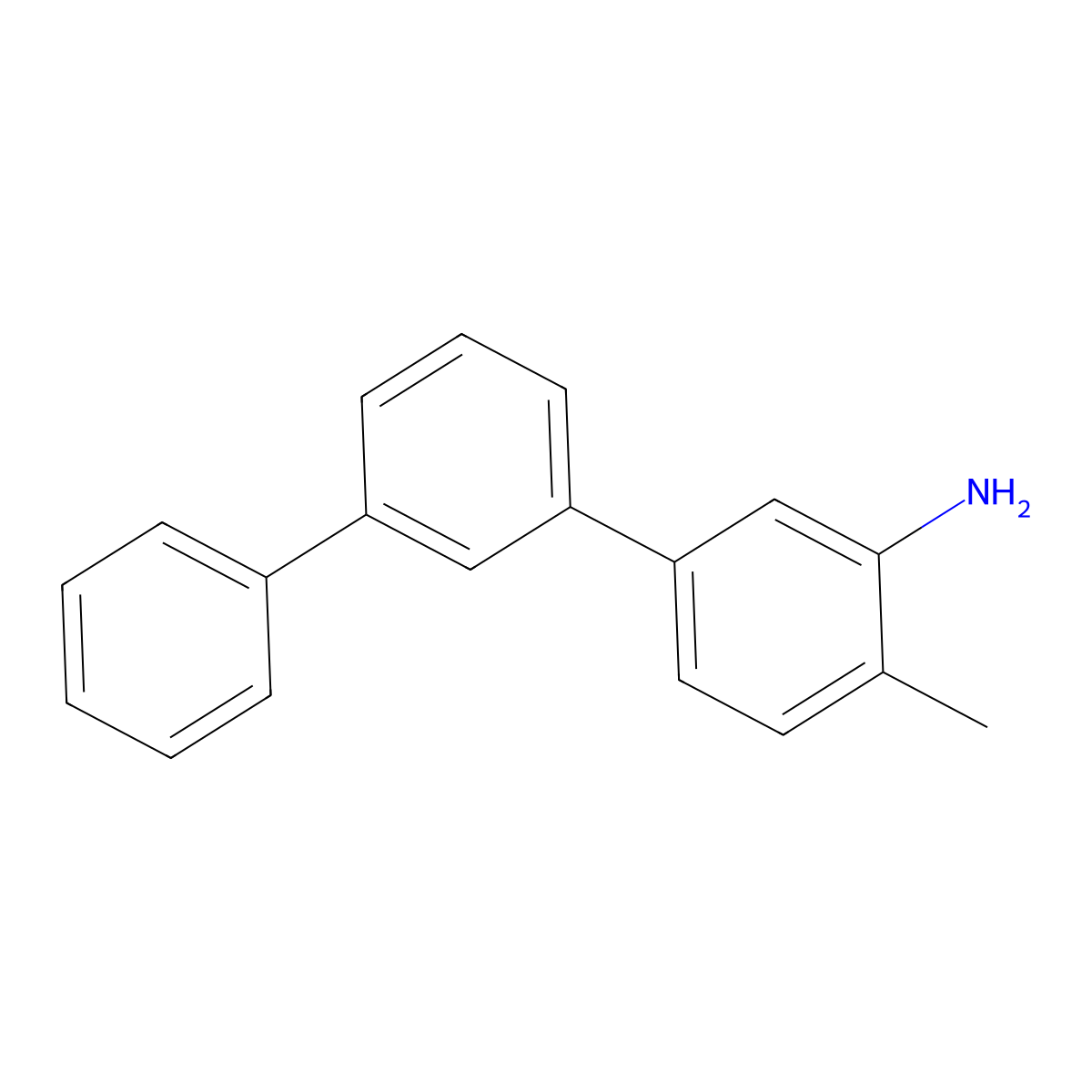 2-Methyl-5-(3-phenylphenyl)aniline molecular structure, CAS 2172095-40-6