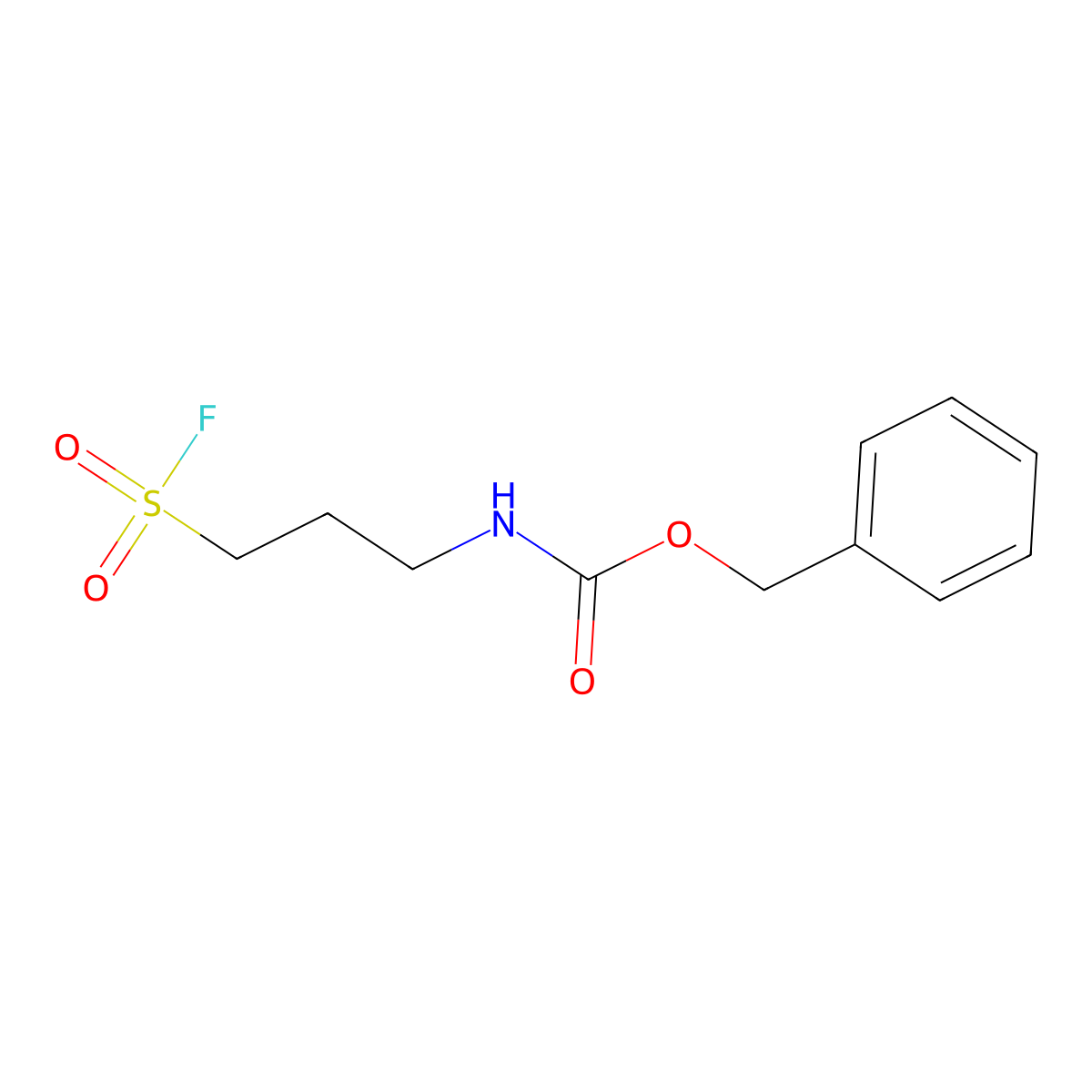benzyl N-[3-(fluorosulfonyl)propyl]carbamate molecular structure, CAS 2172098-97-2