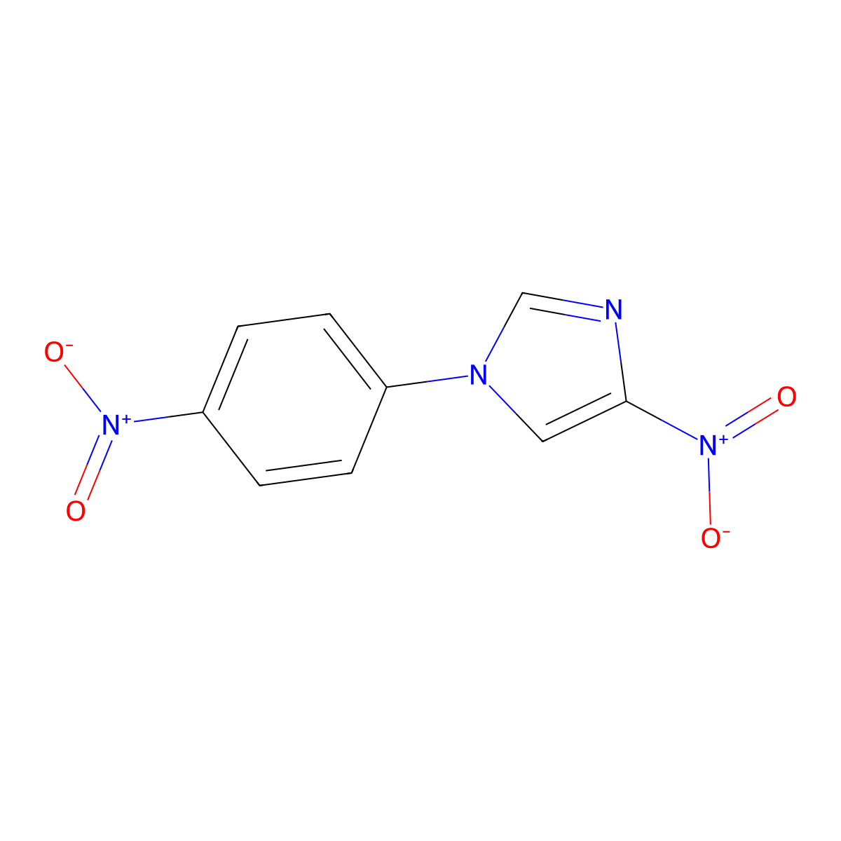 4-Nitro-1-(4-nitrophenyl)imidazole molecular structure, CAS 21721-93-7