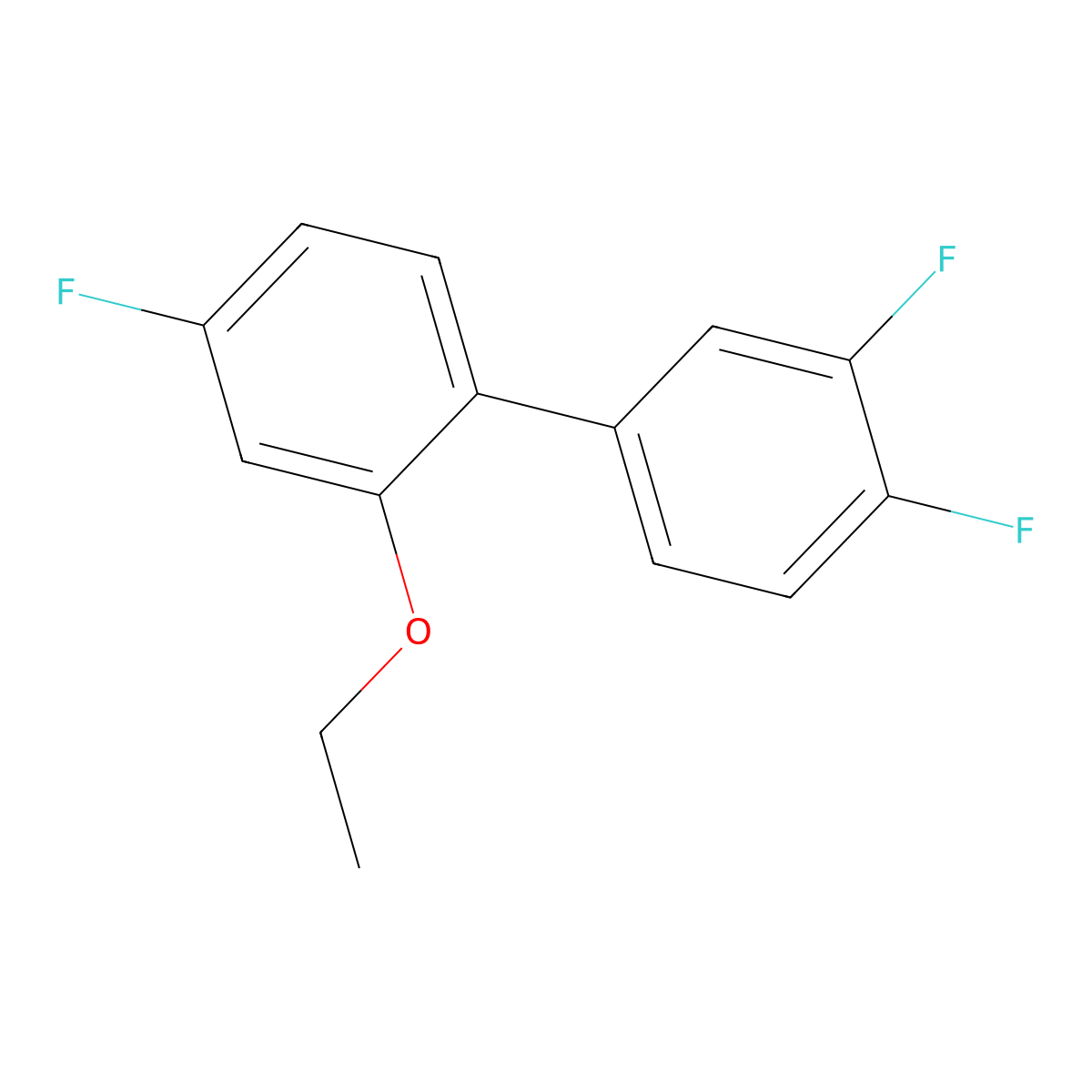 1-(3,4-Difluorophenyl)-2-ethoxy-4-fluorobenzene molecular structure, CAS 2172100-56-8