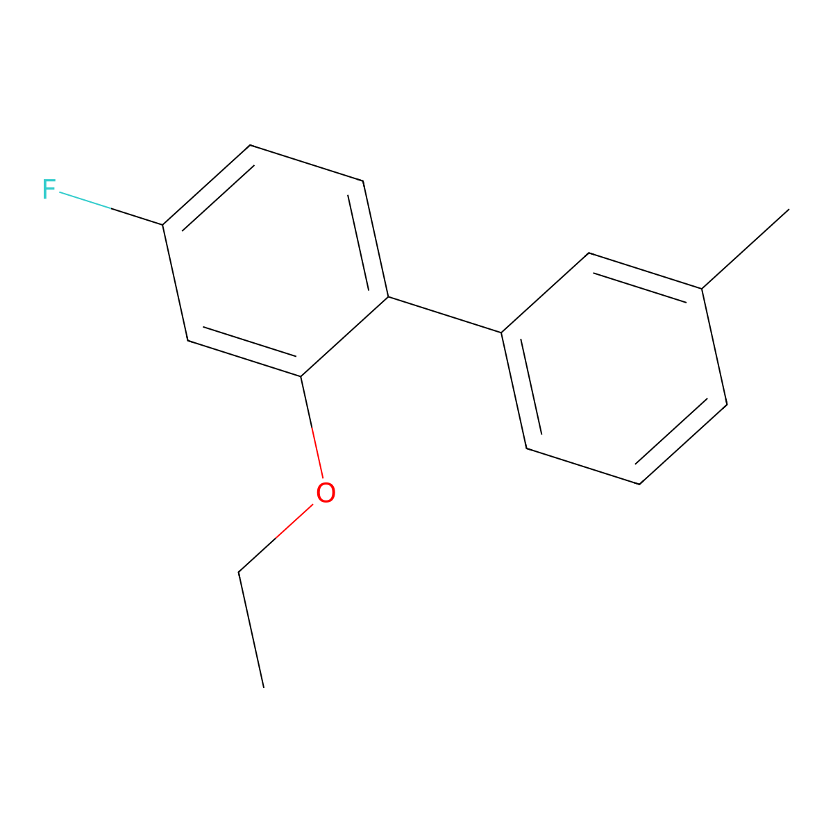 2-Ethoxy-4-fluoro-1-(3-methylphenyl)benzene molecular structure, CAS 2172102-33-7