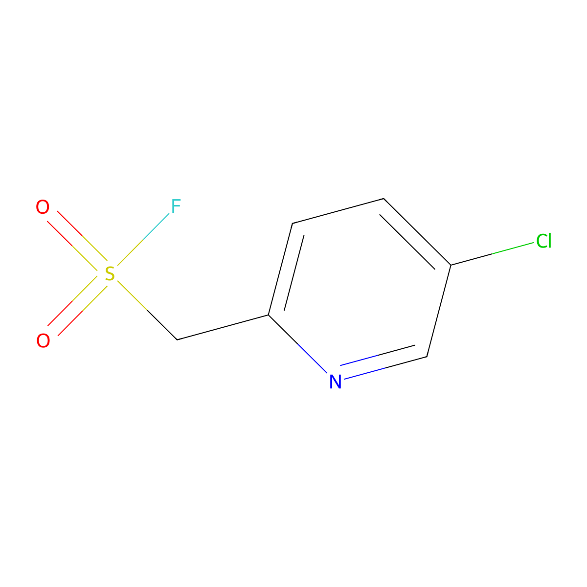 (5-Chloropyridin-2-yl)methanesulfonyl fluoride molecular structure, CAS 2172102-37-1