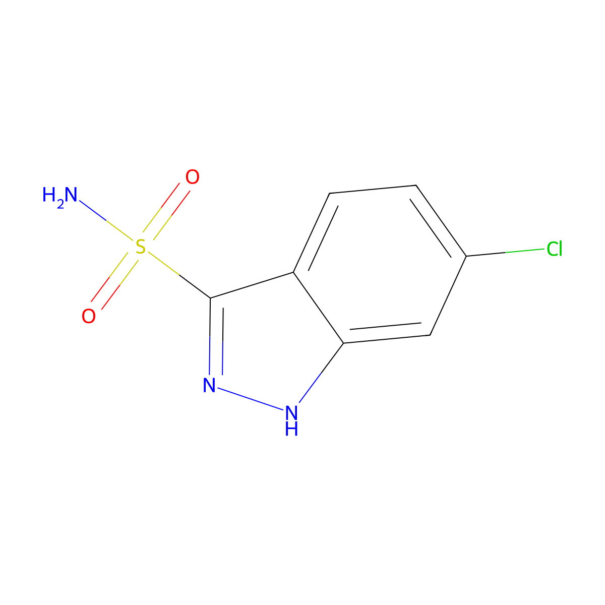 6-chloro-1H-indazole-3-sulfonamide molecular structure, CAS 2172106-21-5