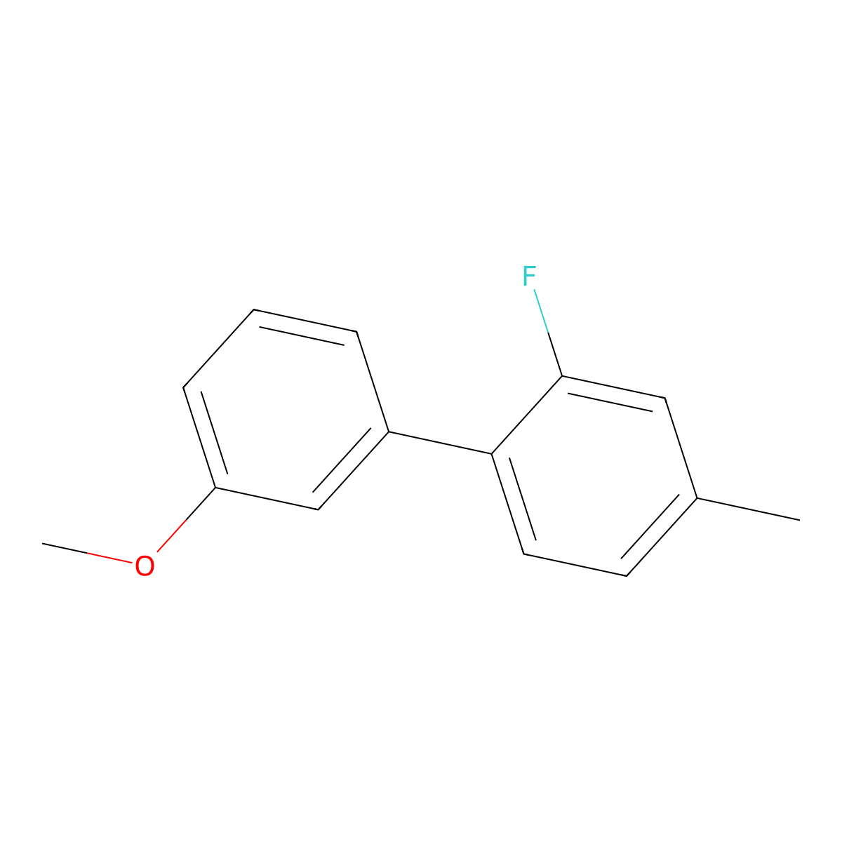 2-Fluoro-1-(3-methoxyphenyl)-4-methylbenzene molecular structure, CAS 2172113-08-3