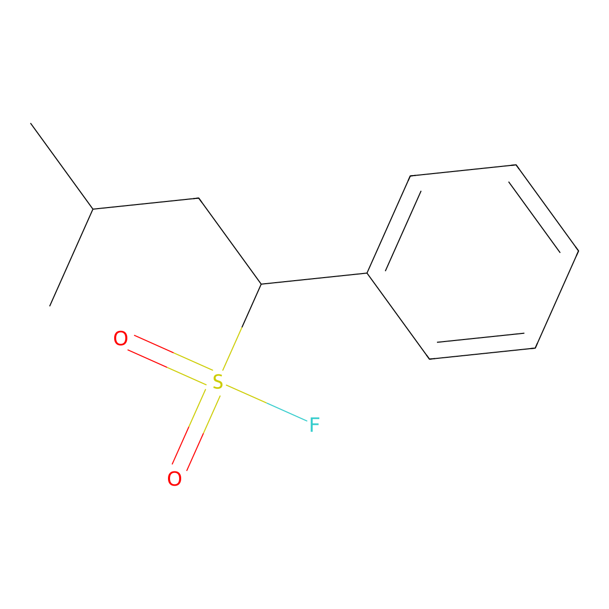 3-Methyl-1-phenylbutane-1-sulfonylfluoride molecular structure, CAS 2172125-99-2