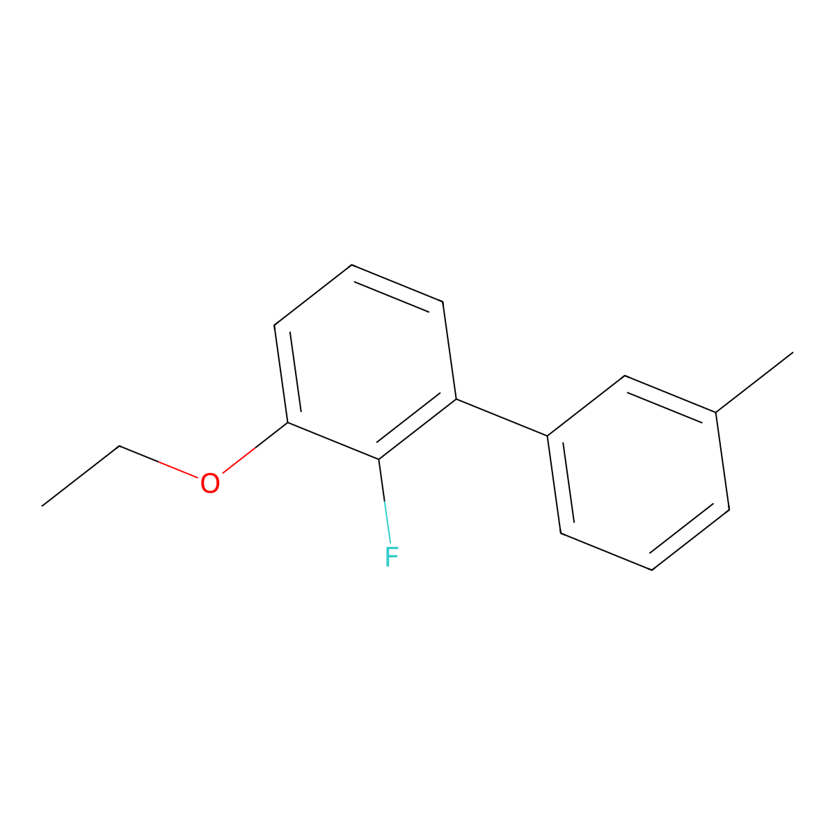 1-Ethoxy-2-fluoro-3-(3-methylphenyl)benzene molecular structure, CAS 2172133-93-4