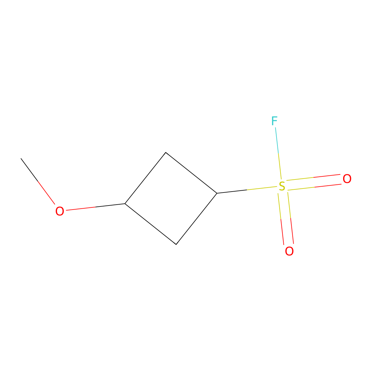 3-Methoxycyclobutane-1-sulfonyl fluoride molecular structure, CAS 2172151-05-0