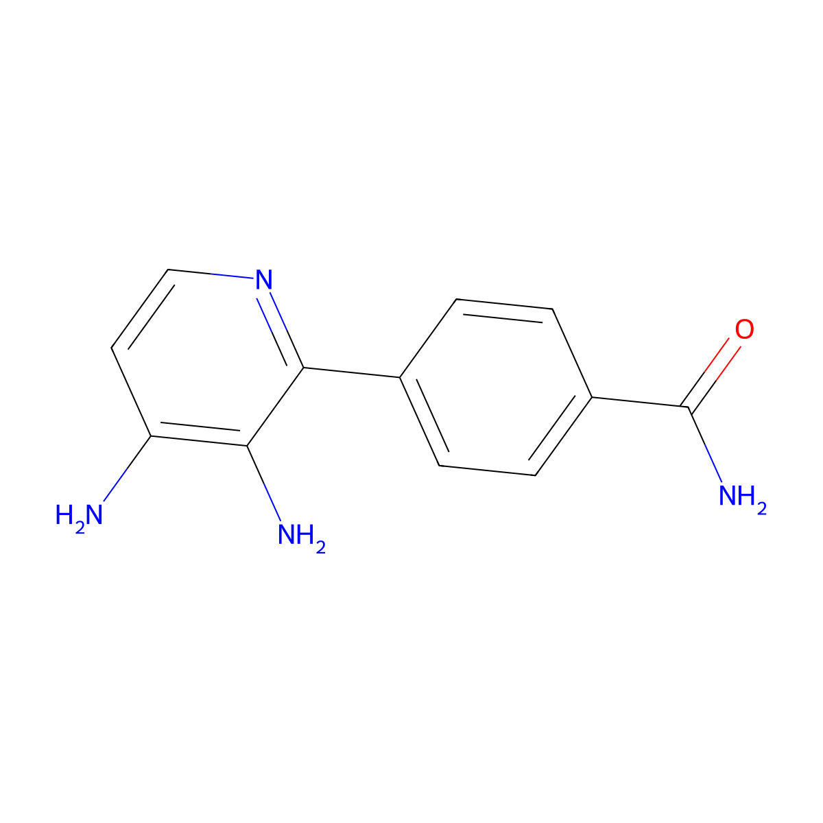 4-(3,4-Diaminopyridin-2-yl)benzamide molecular structure, CAS 2172156-43-1