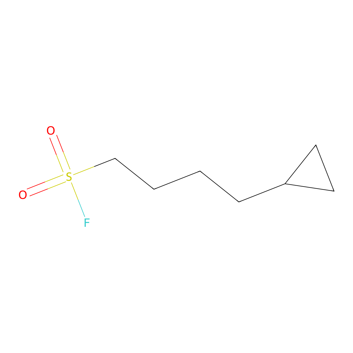 4-Cyclopropylbutane-1-sulfonyl fluoride molecular structure, CAS 2172174-90-0