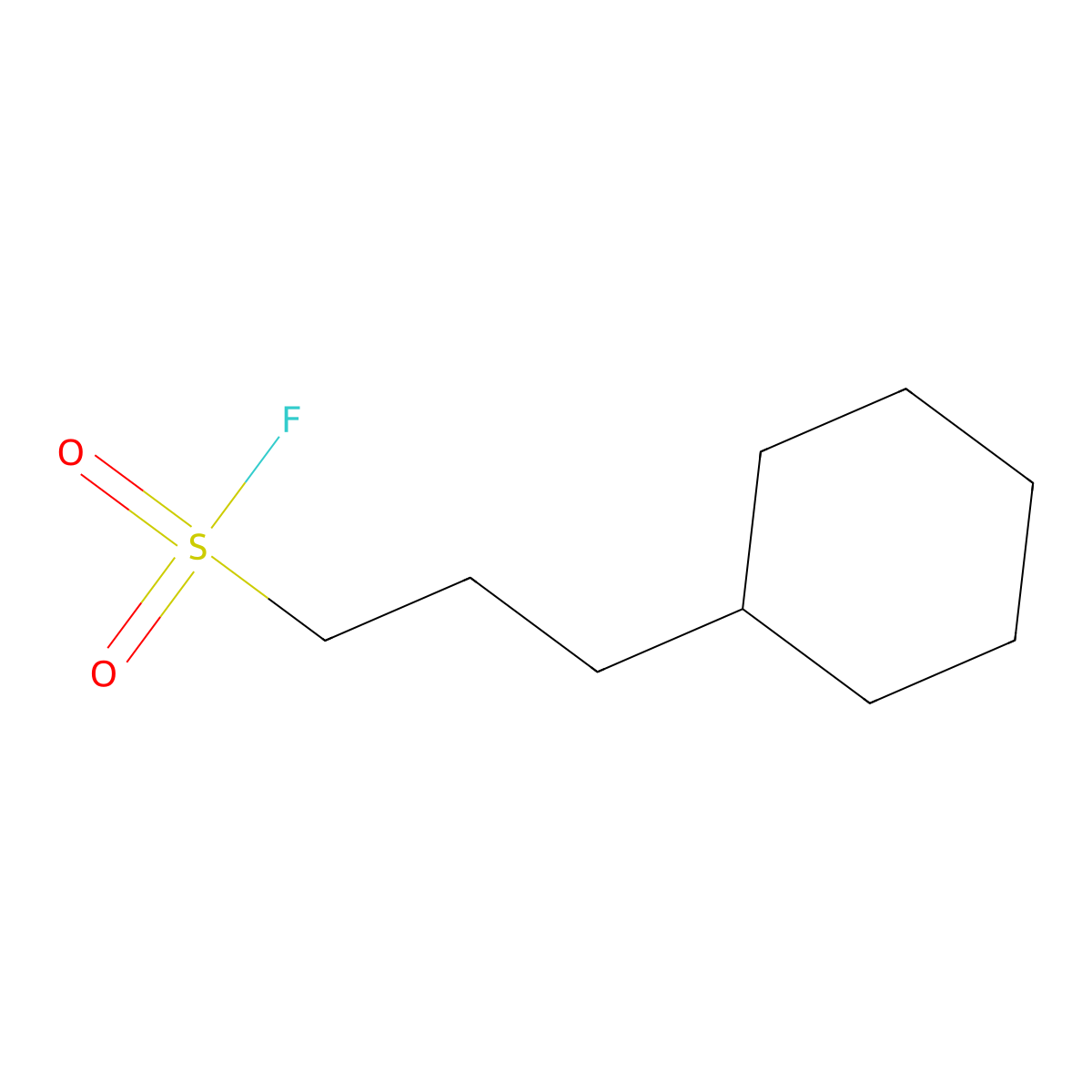 3-Cyclohexylpropane-1-sulfonyl fluoride molecular structure, CAS 2172180-04-8